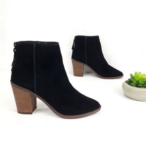 NWOT.  NORDSTROM  B.P.  BLACK SUEDE ANKLE BOOTS